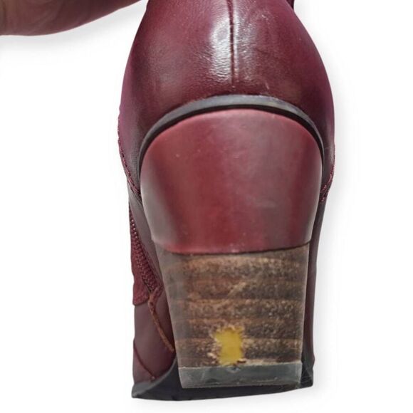 L'artiste Women's Belgard Leather Boots in Bordeaux Red size 38 - Picture 6 of 10